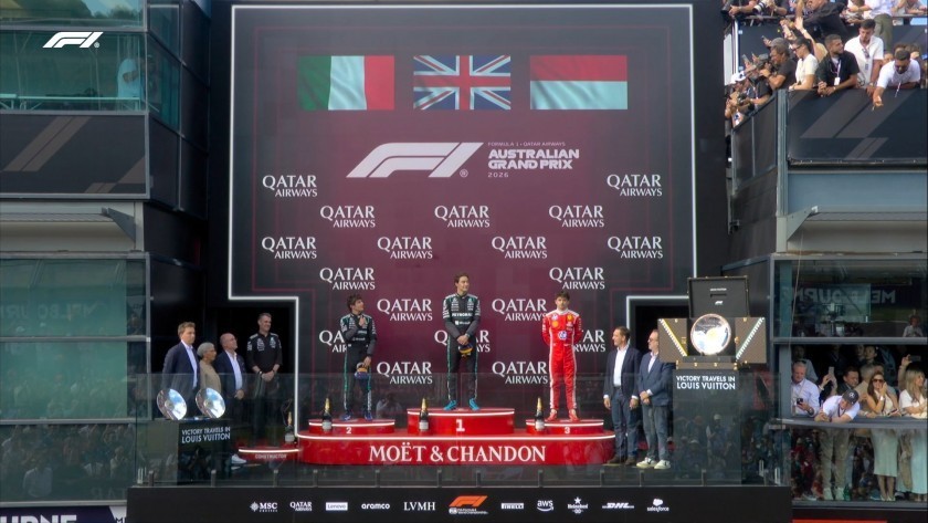 F1: Colapinto fue 14° en el GP de Australia, que dominó Mercedes