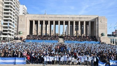 Rosario: Pullaro y Javkin inauguraron las obras del Monumento a la Bandera