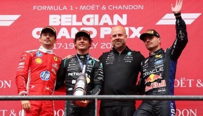 Genial maniobra de Colapinto para sumar un punto en el GP de Bélgica