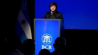 Javier Milei en la Bolsa de Comercio de Rosario: “por qué tanto ruido con la morosidad”